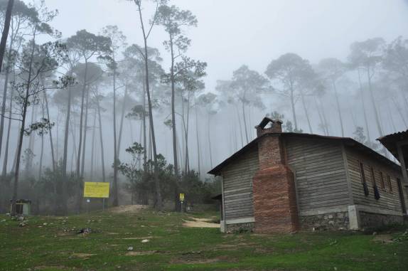 Refúgio para os alpinistas que sobem o Pico Duarte, na República Dominicana